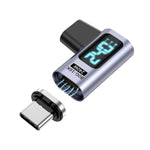 Type-C Male to Female PD240W 80Gbps 60K Digital Magnetic Suction Adapter, Straight Head, Elbow Head