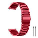 xDfind Three Beads Stainless Steel Watch Band, 14mm, 18mm, 20mm, 22mm