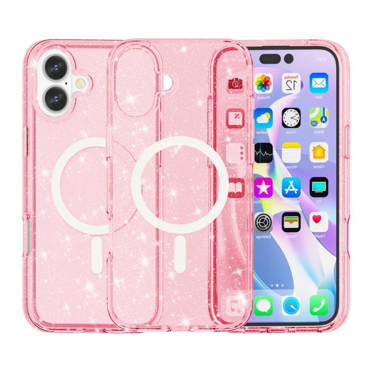 Terminator Style Glitter Powder MagSafe Magnetic Phone Case, For iPhone 18 Pro / 17 Pro, For iPhone 18 Pro Max / 17 Pro Max, For iPhone 17, For iPhone Air