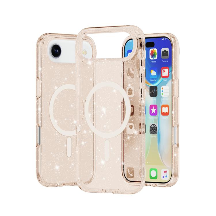 Terminator Style Glitter Powder MagSafe Magnetic Phone Case, For iPhone 17 Pro Max, For iPhone 17 Pro, For iPhone 17, For iPhone Air