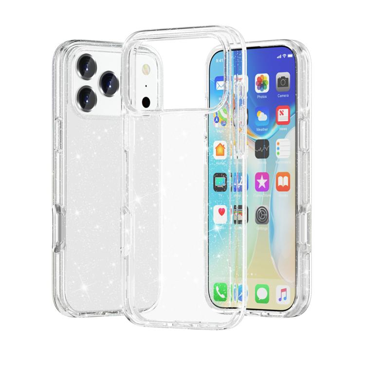 Shockproof Terminator Glitter Powder Phone Case, For iPhone 18 Pro / 17 Pro, For iPhone 18 Pro Max / 17 Pro Max, For iPhone 17, For iPhone Air