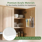 YX166 Acrylic Straw Wall Mount Bracket, with Double Sided Adhesion Stickers, YX166
