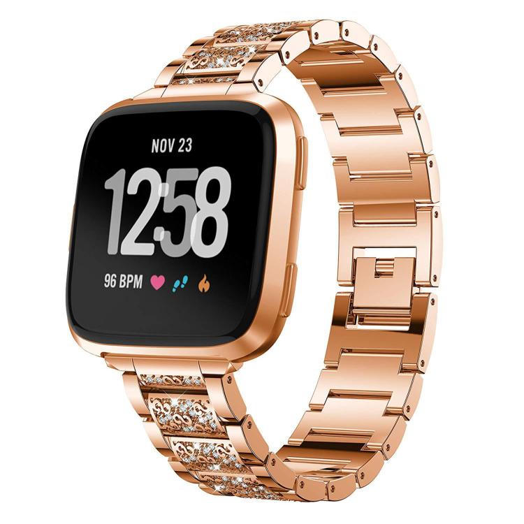 xDfind Diamond Jewelry Stainless Steel Watch Band, For Fitbit Charge 6 / 5 18mm, For Fitbit Inspire 3 12mm, For Fitbit Versa 4 / 3 / Sense2 / 1 20mm, For Fitbit Luxe / Special Edition 12mm, For Fitbit Inspire 2 / Ace 3 14mm, For Fitbit Charge 4 / 3 18mm