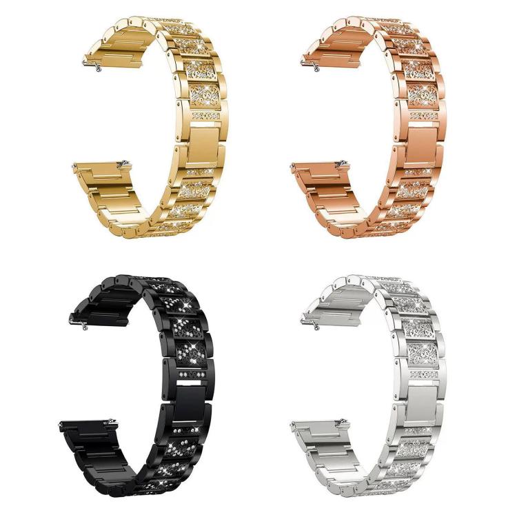 xDfind Diamond Jewelry Stainless Steel Watch Band, For Fitbit Charge 6 / 5 18mm, For Fitbit Inspire 3 12mm, For Fitbit Versa 4 / 3 / Sense2 / 1 20mm, For Fitbit Luxe / Special Edition 12mm, For Fitbit Inspire 2 / Ace 3 14mm, For Fitbit Charge 4 / 3 18mm