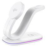 3 in 1 Phone / Earphone / Watch Universal Wireless Charger, 3 in 1 Universal(Black), 3 in 1 Universal(White)