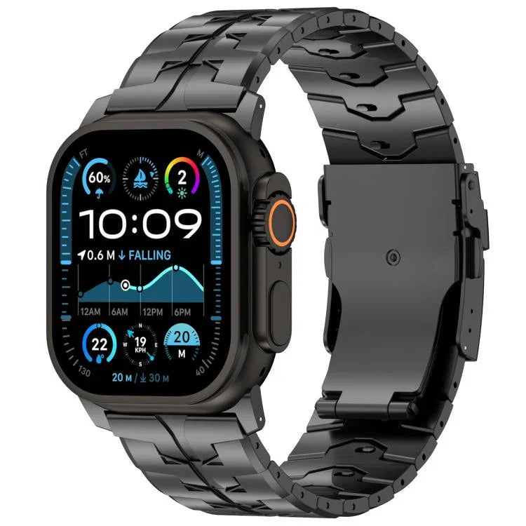 26mm Quick Release Flat Buckle Titanium Alloy Watch Band, For Apple Watch 46mm / 49mm / 45mm / 44mm