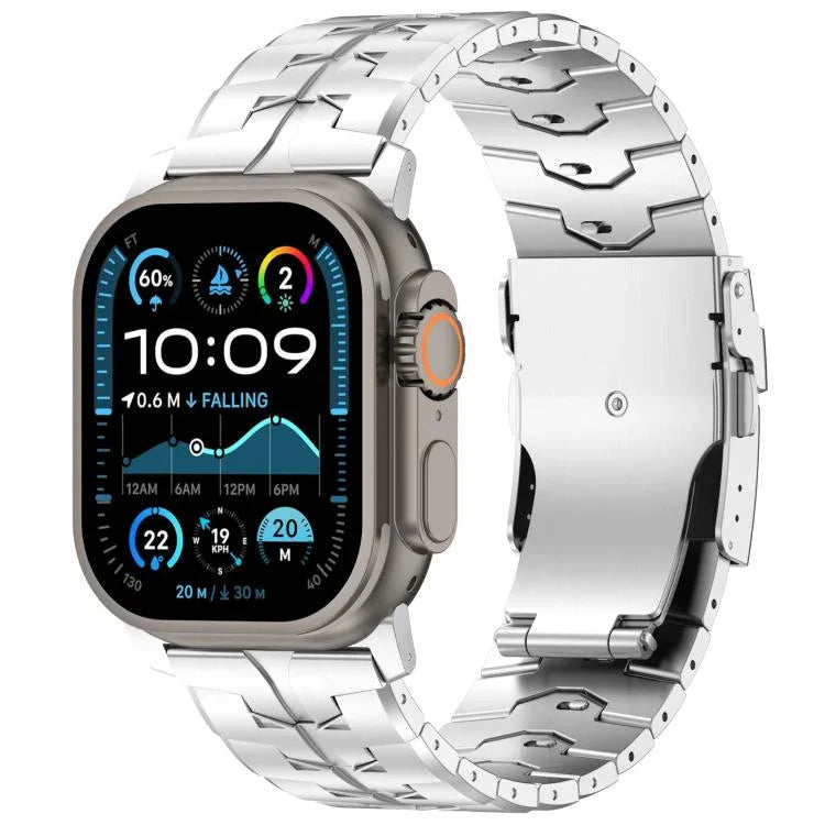 26mm Quick Release Flat Buckle Titanium Alloy Watch Band, For Apple Watch 46mm / 49mm / 45mm / 44mm