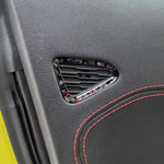 2pcs/Set Forged Gold Foil Carbon Fiber Car Door Air Outlet Decorative Sticker for Chevrolet Corvette C8 2020-, Left and Right Driver, Door Air Outlet