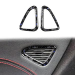 2pcs/Set Forged Gold Foil Carbon Fiber Car Door Air Outlet Decorative Sticker for Chevrolet Corvette C8 2020-, Left and Right Driver, Door Air Outlet