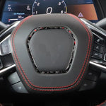 Forged Gold Foil Carbon Fiber Car Steering Wheel Frame Decorative Sticker for Chevrolet Corvette C8 2020-, Left and Right Driver, Steering Wheel Frame