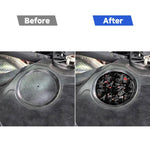 Forged Gold Foil Carbon Fiber Car Engine Compartment Side Decorative Sticker for Chevrolet Corvette C8 2020-, Left and Right Driver, Engine Compartment Side