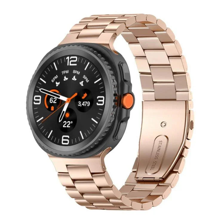 Three Beads Stainless Steel Watch Band, For Samsung Galaxy Watch8 / Watch8 Classic
