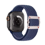 Double Loop Mechanical Buckle Nylon Braid Watch Band, For Apple Watch 46mm / 49mm / 45mm / 44mm