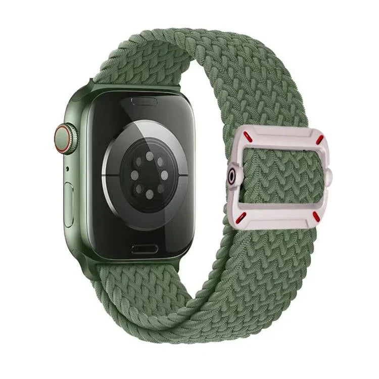 Double Loop Mechanical Buckle Nylon Braid Watch Band, For Apple Watch 42mm / 41mm / 40mm / 38mm