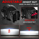 T11 2pcs/Pack 55W 3 inch High Power Dual Lens Fog Light, Low Holder for LADA Priora 2007-2013, High Holder for LADA VAZ 2170 / 2171 / 2072, Left and Right Oblique Angle for LADA 2190 / 2192