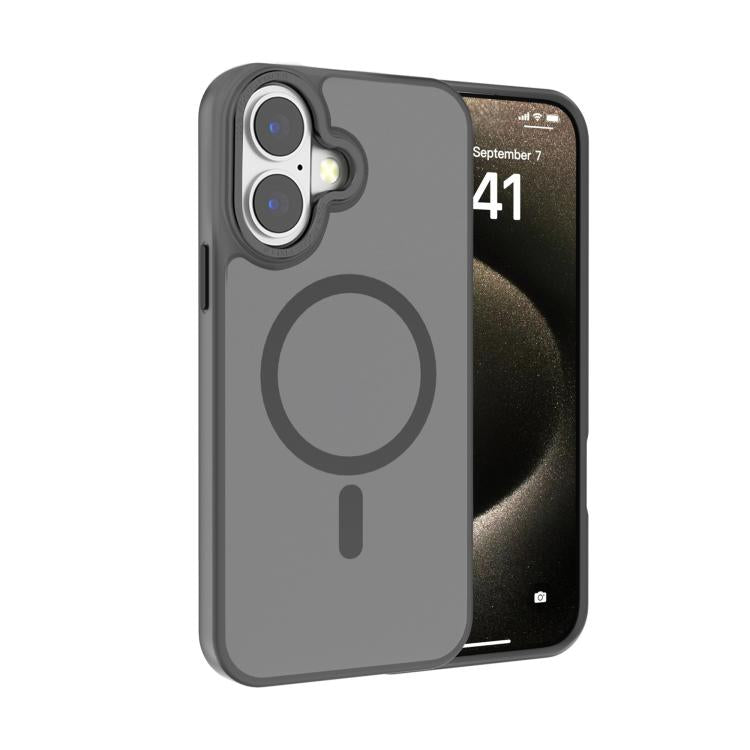 Kalebol Metal Lens Frame MagSafe Frosted PC Phone Case, For iPhone 17 Pro Max, For iPhone 17 Pro, For iPhone 17, For iPhone Air, For iPhone 16 Pro Max