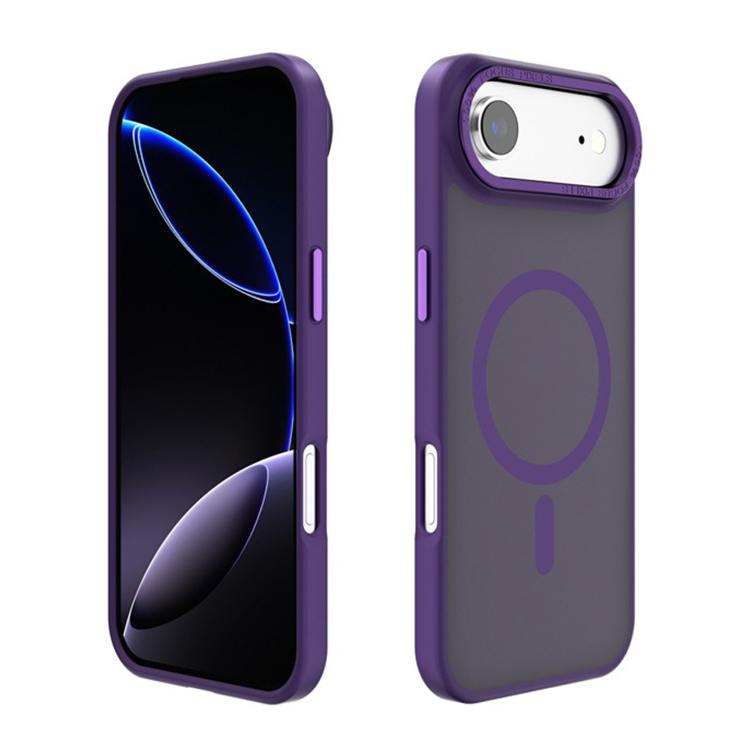 Kalebol Metal Lens Frame MagSafe Frosted PC Phone Case, For iPhone 17 Pro Max, For iPhone 17 Pro, For iPhone 17, For iPhone Air, For iPhone 16 Pro Max
