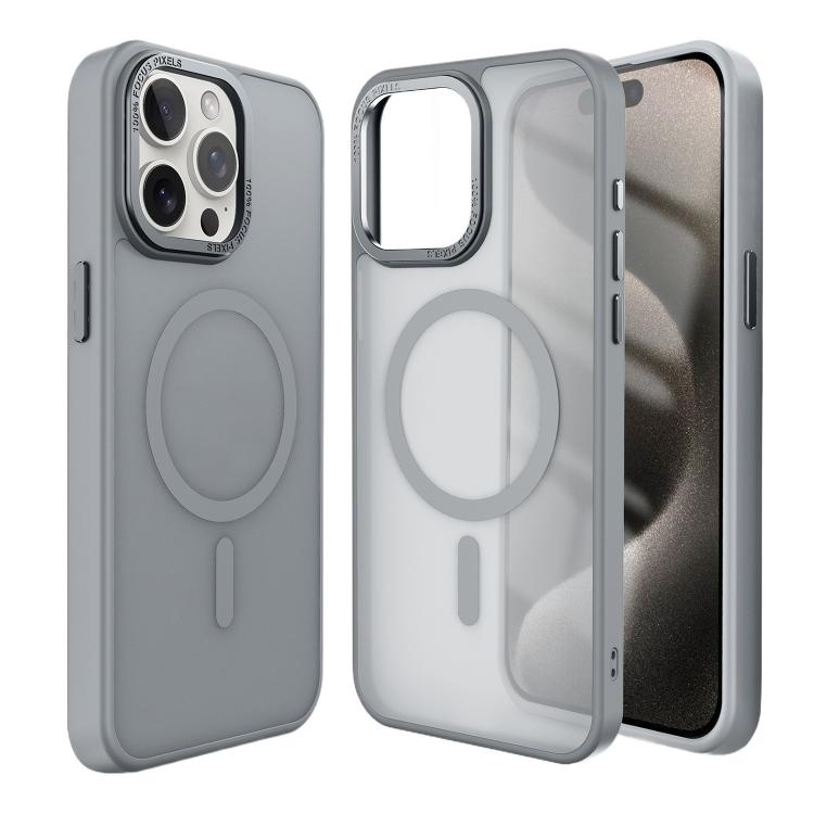 Kalebol Metal Lens Frame MagSafe Frosted PC Phone Case, For iPhone 17 Pro Max, For iPhone 17 Pro, For iPhone 17, For iPhone Air, For iPhone 16 Pro Max
