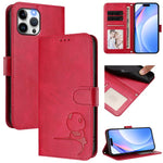 Litter Panda Embossing RFID Leather Phone Case with Lanyard, For iPhone 14 Pro Max, For iPhone SE 2022 / 2020 / 8 / 7, For iPhone 13 Pro Max, For iPhone 13 Pro, For iPhone 13 mini, For iPhone 12 / 12 Pro, For iPhone 12 Pro Max, For iPhone 12 mini