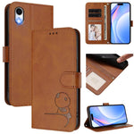 Litter Panda Embossing RFID Leather Phone Case with Lanyard, For iPhone 11 Pro Max, For iPhone 11, For iPhone 11 Pro, For iPhone X / XS, For iPhone XR, For iPhone XS Max, For iPhone 8 Plus / 7 Plus