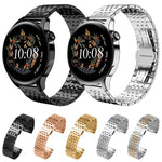 xDfind Seven-bead Solid Stainless Steel Watch Band, 14mm, 18mm, 20mm, 22mm