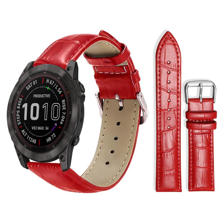 xDfind Bamboo Texture Pin Buckle Leather Watch Band, For Garmin Fenix 8/7X/6X/5X 26mm 22mm, For Garmin Fenix 8/7/6/5 22mm 20mm, For Garmin Fenix 8/7S/6S/5S 20mm 18mm, For Garmin Forerunner 45/45S/Swim2 18mm                                              ...
