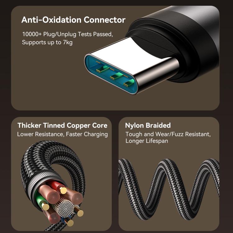 JOYROOM S-A56 EnjoyX Series 30W Type-C to 8 Pin 90 Degree Fast Charging Data Cable, Type-C to 8 Pin