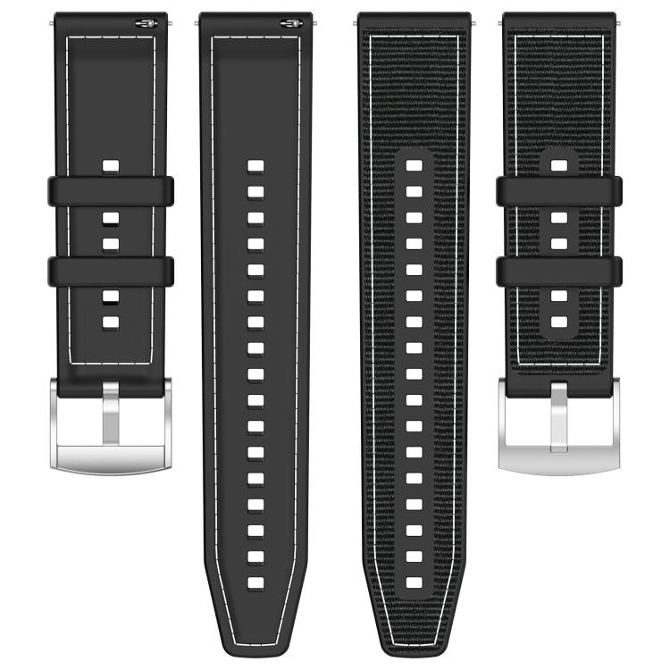 xDfind Hybrid Nylon Braid Silicone Watch Band, 20mm For COROS Pace 2 / Apex 2 42mm