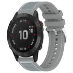xDfind Hybrid Nylon Braid Silicone Watch Band, For Garmin Fenix 8/7X/6X/5X 26mm, For Garmin Fenix 8/7/6/5 22mm, For Garmin Forerunner 220/235/735/735XT 20mm, For Garmin Forerunner 35/30/35J 20mm