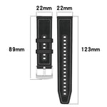 xDfind Hybrid Nylon Braid Silicone Watch Band, For Garmin Fenix 8/7X/6X/5X 26mm, For Garmin Fenix 8/7/6/5 22mm, For Garmin Forerunner 220/235/735/735XT 20mm, For Garmin Forerunner 35/30/35J 20mm