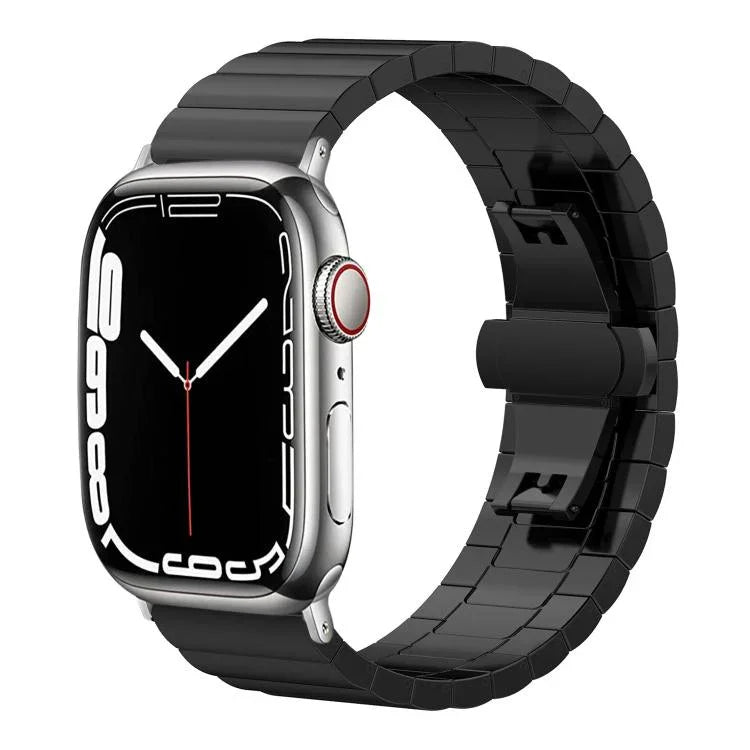 xDfind One-bead Bamboo Solid Stainless Steel Watch Band, For Apple Watch 42 / 44 / 45 / 46 / 49mm 22mm, For Apple Watch 38 / 40 / 41 / S10 42mm 20mm