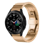 xDfind One-bead Bamboo Solid Stainless Steel Watch Band, For Galaxy Watch9 / 8 / 8 Classic 22mm, For Samsung Galaxy Watch 7 / 6 / 5 / FE 20mm, For Samsung Galaxy Fit3 SM-R390 18mm