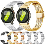 Seven Beads Buckle Stainless Steel Watch Band, For Samsung Galaxy Watch 7 / 6 / 5 / 4