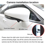 1080P 5 inch HD Display Screen Side Front Blind Spot Camera Image Assistance System Kit, Side Front Blind Spot Camera