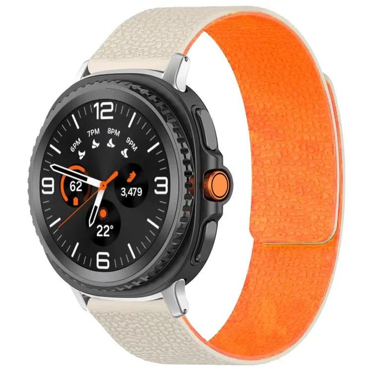 xDfind Litchi Texture Magnetic Silicone Watch Band, For Samsung Galaxy Watch Ultra/Ultra 2025, For Samsung Galaxy Watch8 / 8 Classic, For Samsung Galaxy Watch 7 / 6 / 5 / FE, For Samsung Galaxy Fit3 SM-R390