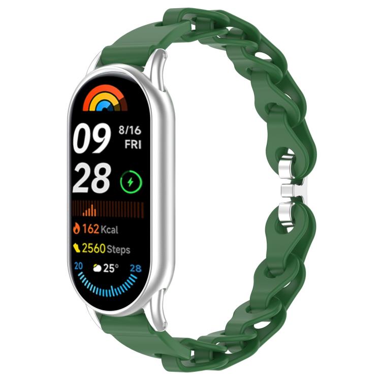 xDfind Hollow Bracelet Silicone Watch Band, For Xiaomi Smart Band 10 / 9 / 8