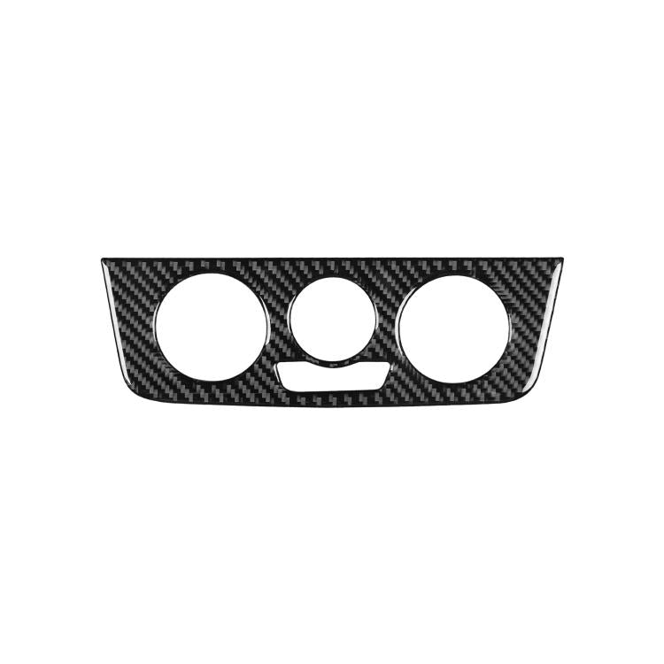 Carbon Fiber Car Air Conditioner Switch Panel A Decorative Sticker for SEAT Ibiza 2009-2014, Left and Right Driver, Air Conditioner Switch Panel A