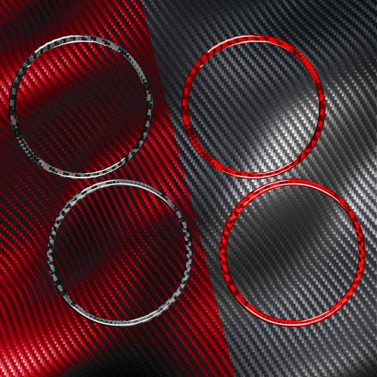 2pcs/Set Carbon Fiber Car AC Two Sides Air Outlet Decorative Sticker for SEAT Leon 2005-2012, Left and Right Driver, AC Two Sides Air Outle