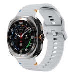 xDfind Wave Stitching Silicone Watch Band, For Samsung Galaxy Watch Ultra 47mm / Ultra 2025