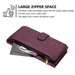 Butterfly Love Flower Multi-card Zipper Wallet Leather Phone Case, For iPhone 15, For iPhone 14 Plus, For iPhone 14 / 13, For iPhone 14 Pro, For iPhone 14 Pro Max, For iPhone 7 / 8 / SE 2022