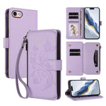 Butterfly Love Flower Multi-card Zipper Wallet Leather Phone Case, For iPhone 15, For iPhone 14 Plus, For iPhone 14 / 13, For iPhone 14 Pro, For iPhone 14 Pro Max, For iPhone 7 / 8 / SE 2022