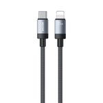 WK WDC-99 Kingkong Ruike Series 35W USB-C / Type-C to 8 Pin Braided Charging Data Cable, Length: 1m, Type-C to 8 Pin