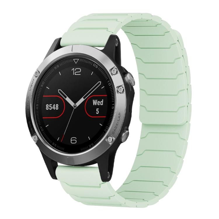 xDfind Magnetic Silicone Watch Band, For Garmin Fenix 8/7X/6X/5X 26mm, For Garmin Fenix 8/7/6/5 22mm, For Garmin Forerunner 35/30/35J 20mm