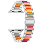 xDfind Three Beads Metal Resin Watch Band, For Apple Watch 42 / 44 / 45 / 46 / 49mm, For Apple Watch 38 / 40 / 41 / S10 42mm