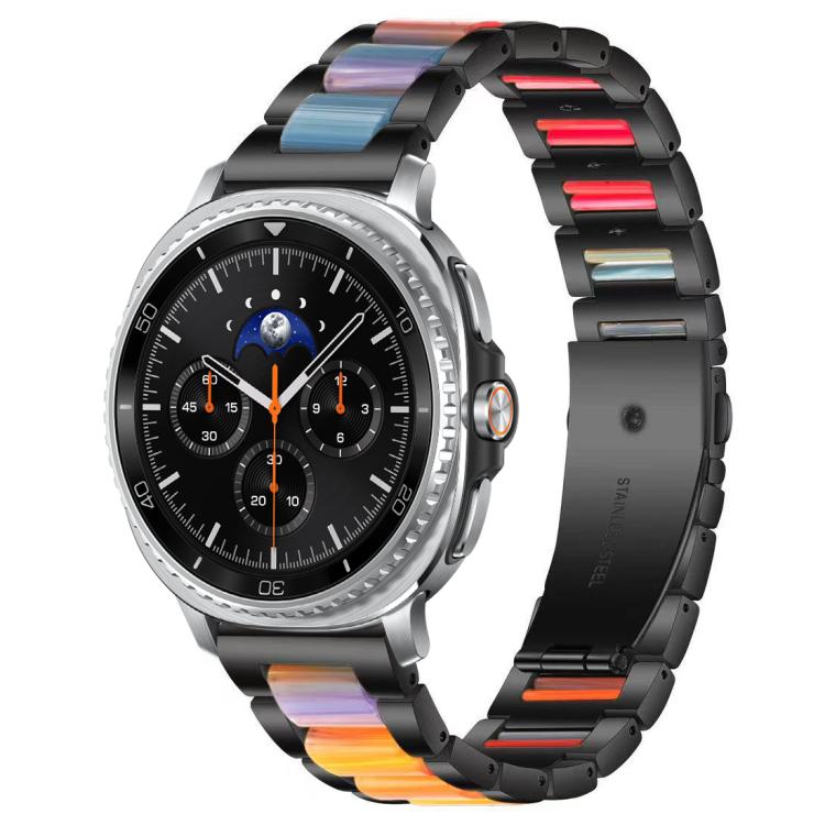 xDfind Three Beads Metal Resin Watch Band, For Samsung Galaxy Watch Ultra/Ultra 2025, For Samsung Galaxy Watch8 / 8 Classic, For Samsung Galaxy Watch 7 / 6 / 5 / FE