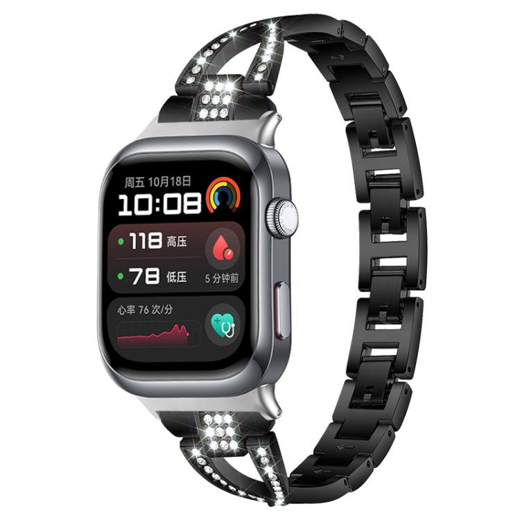 xDfind X-Shaped Single Row Diamond Metal Watch Band, For Huawei Watch D2