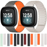 xDfind I-shaped Magnetic Silicone Watch Band, For Fitbit Versa 4 / 3 / Sense 2 / Sense