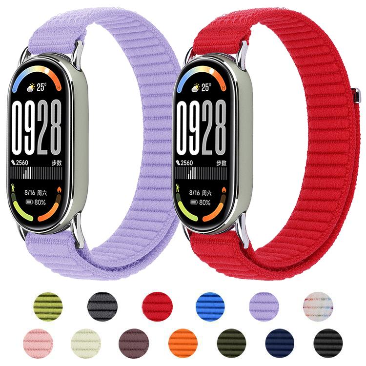 xDfind Woven Nylon Hook And Loop Fastener Watch Band, For Xiaomi Smart Band 10 / 9 / 8