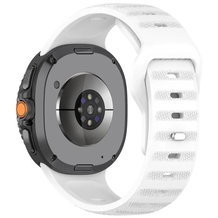xDfind Round Dots Silver Stud Buckle Silicone Watch Band, For Samsung Galaxy Watch Ultra/Ultra 2025, For Samsung Galaxy Watch8 / 8 Classic