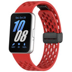 xDfind Hole Style Magnetic Black Buckle Silicone Watch Band, For Galaxy Fit3